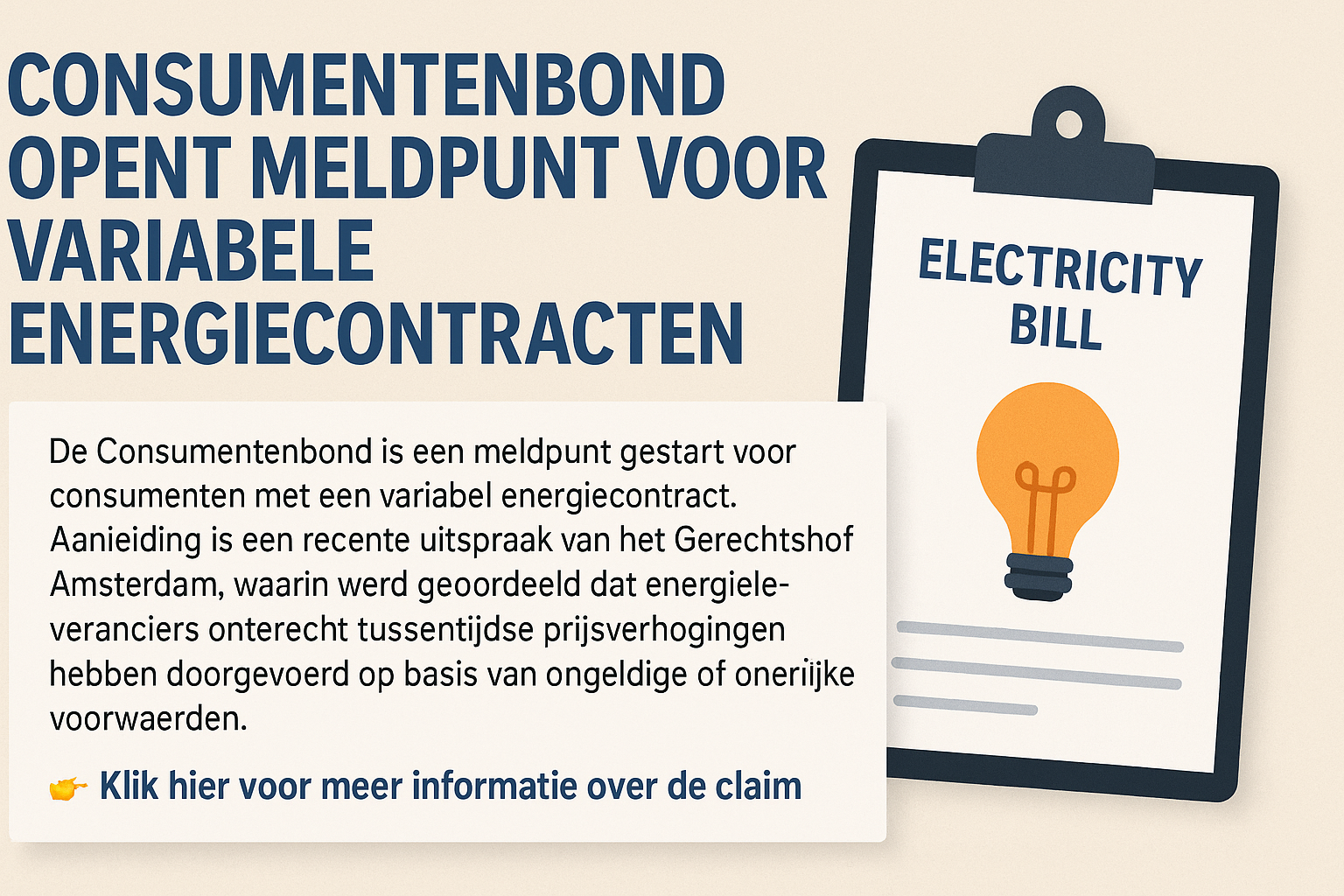 Meldpunt energie claim vattenfall 2025
